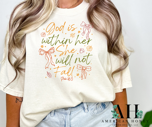 God is within her She will not Fall-psalm 46:5